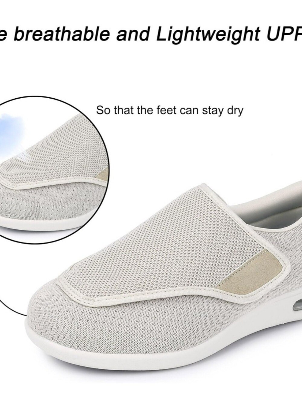 Adjustable Medical Shoes For Diabetes/ Elderly/Edema - Picture 4 of 5